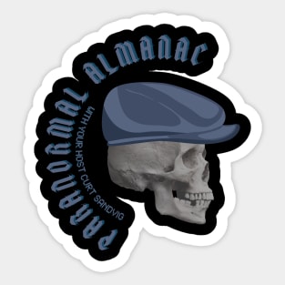 PARANORMAL ALMANAC-skull Sticker